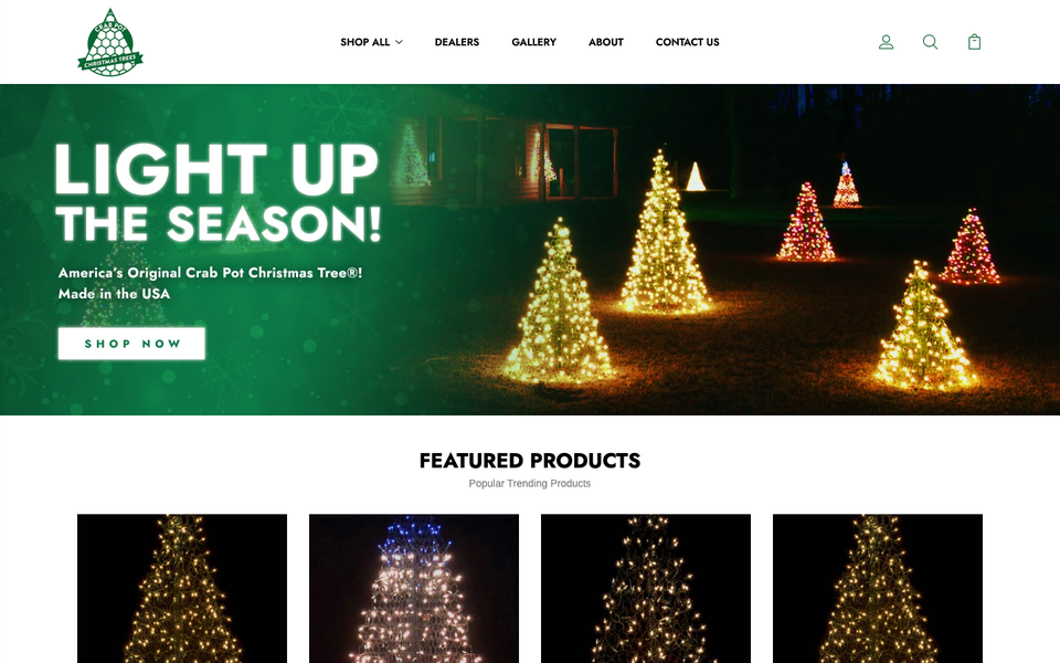 Crab Pot Christmas Trees webstore