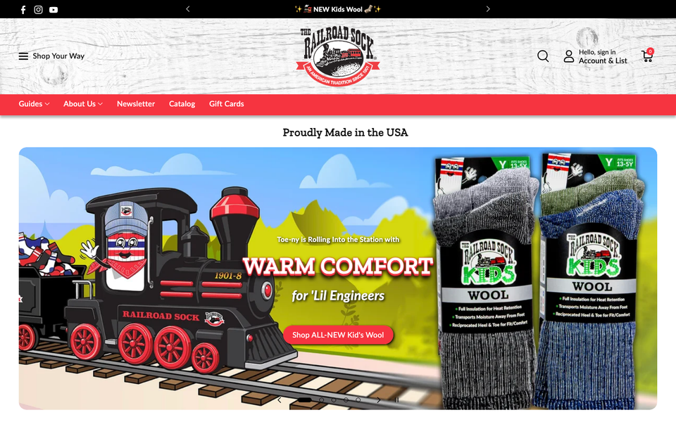 Railroad Sock Co. webstore