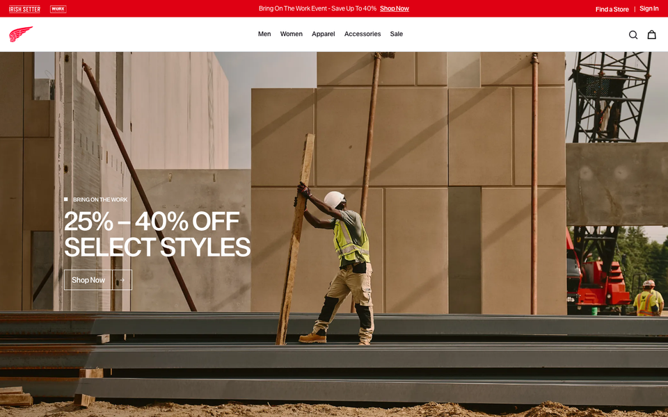 Red Wing Shoes webstore