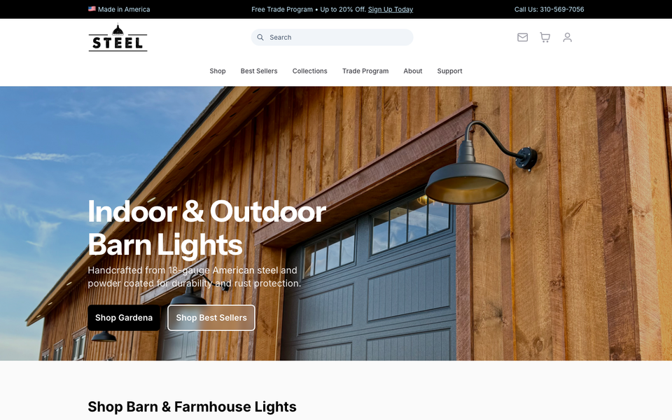 Steel Lighting Co. webstore